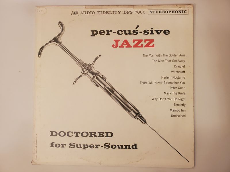 Unknown / Various Artists (booklet not visible) Per-cus-sive Jazz: Doctored for Super-Sound vinyl record